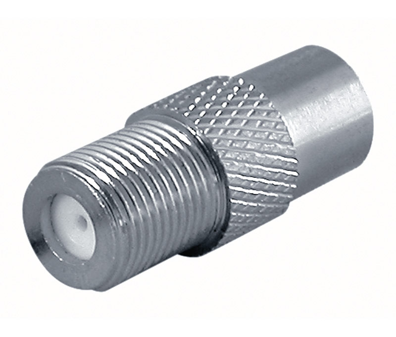 ADAPTADOR F HEMBRA - HEMBRA TV 9,5mm - METAL