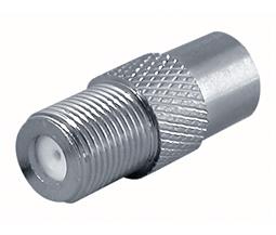 ADAPTADOR F HEMBRA - HEMBRA TV 9,5mm - METAL