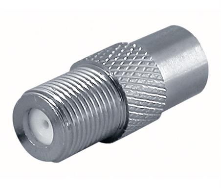 ADAPTADOR F HEMBRA - HEMBRA TV 9,5mm - METAL