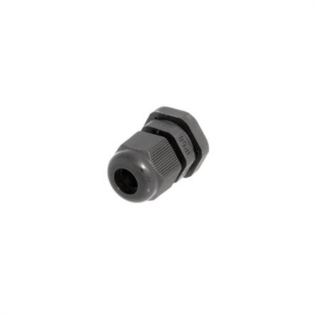 PRENSAESTOPA M12 PG07 - NYLON NEGRO - PARA CABLE DE 3,5-6mm2 - 1 UNIDAD