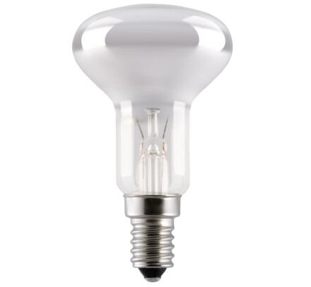 BOMBILLA REFLECTORA E14 - 230VCA - 40W - DIAMETRO 39mm - LONG 65mm - FRIGORIFICO