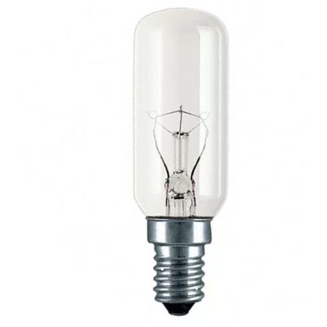 BOMBILLA E17 - 230VCA - 40W - DIAMETRO 25mm - LONG 64mm - FRIGORIFICO AMERICANO