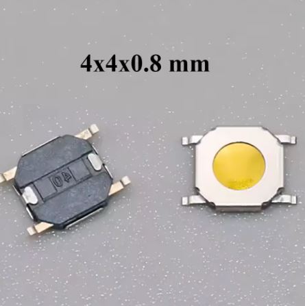 MICRO PULSADOR 4 PIN - 4x4x0,8mm