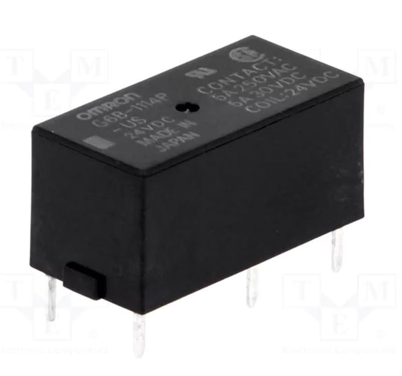 RELE ELECTROMAGNETICO OMRON - SPST -  24VDC 5A - 250VCA  1Cto - 20x10x10mm