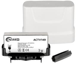 AMPLIFICADOR MASTIL BLINDADO NIMO - 1 ENTRADAS 1 SALIDA - GANANCIA 00dBs - UHF - FILTRO LTE 5G - 120X90X45mm