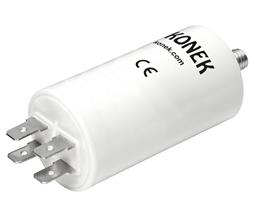 CONDENSADOR POLIPROPILENO PARA ARRANQUE DE MOTOR 16UF 450VCA 5% - 38x76mm - FASTON