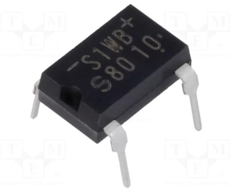 PUENTE RECTIFICADOR 800v 1A - SOLDAR C.I. - DIP4