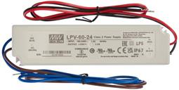 FUENTE DE ALIMENTACION CONSTANTE MEANWELL - 24V - 2,5A - 60W - WATERPROOF IP67 - 162.5x42.5x32mm