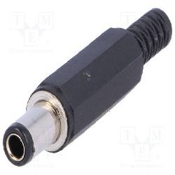 CONECTOR JACK ALIMENTACION 6,3x3mm LARGO 10mm