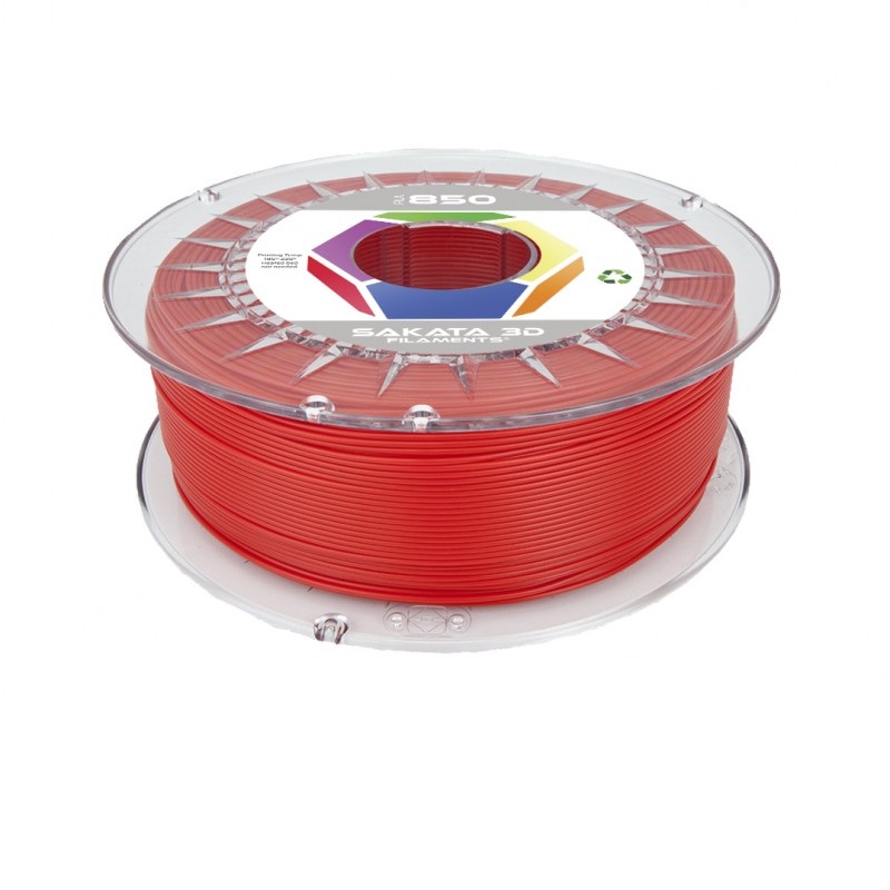 FILAMENTO PLA IGNEO 3D850 - RED GLASS - 1,75mm - 1Kg