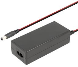 CARGADOR BATERIAS DE PLOMO NIMO 12V - 2A - JACK HUECO 5,5x2,1mm + PINZAS