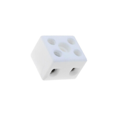 BLOQUE DE BORNAS PARA ALTAS TEMPERATURAS - 2 ELEMENTOS - 32A 450V - CERAMICO - 16X18mm