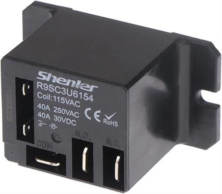 RELE ELECTROMECANICO DE POTENCIA SPDT - COIL 220V - 40A - TAMAÑO 30x30x40mm - SUSTITUYE NT90TPNCE220CB
