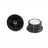 PERILLA CON INDICADOR PARA DE EJE 6mm - 33,5x15,6mm - FIJACION A TORNILLO - NEGRO