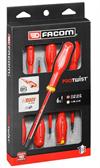 JUEGO 6 DESTORNILLADORES AISLADOS PROTWIST® - 1000V - PUNTAS PLANA Y PHILIPS - LONG 130mm