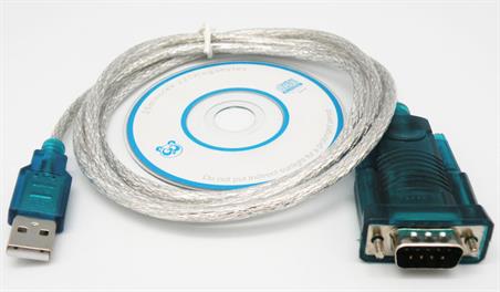 CONVERTIDOR PUERTO SERIE RS232 - SUB-D 9 PIN A USB A 2.0 - 1,8 METROS - CON DRIVERS - OEM