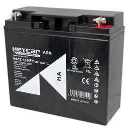 BATERIA PLOMO AGM 12v 18AH HEYCAR - 181x167x77mm