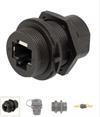 ADAPTADOR RJ45 HEMBRA - RJ45 HEMBRA - FTP CAT.6 - PARA ORIFICION DE MONTAJE M22 - CON TAPA