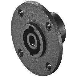 CONECTOR SPEAKON HEMBRA CHASIS REDONDO 4 PIN