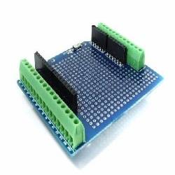 EXPANSION DE CONTACTOS - SHIELD PARA ARDUINO UNO R3 A BORNAS 74x62mm