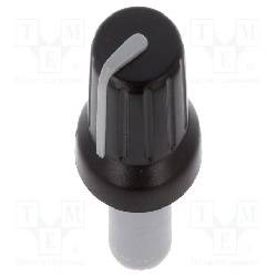 PERILLA CON INDICADOR ABS - GRIS - PARA EJE 6mm