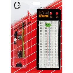 PLACA BOARD 1360 PUNTOS + MESA DE SOPORTE METALICO + JUEGO PUENTES - 215x100mm