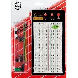 PLACA BOARD 1660 PUNTOS + MESA DE SOPORTE METALICO + JUEGO PUENTES - 215x130mm