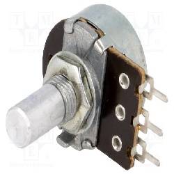 POTENCIOMETRO LINEAL MONOVUELTA 47K - 200mW - EJE 10x6mm - METALICO