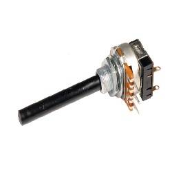 POTENCIOMETRO LINEAL C/ INTERRUPTOR 100K - 200mW - EJE 53x6mm - CUERPO METAL