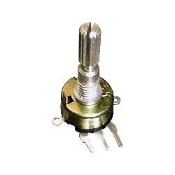 POTENCIOMETRO LINEAL C/ INTERRUPTOR 4K7 - 200mW - EJE 15x6mm - METALICO
